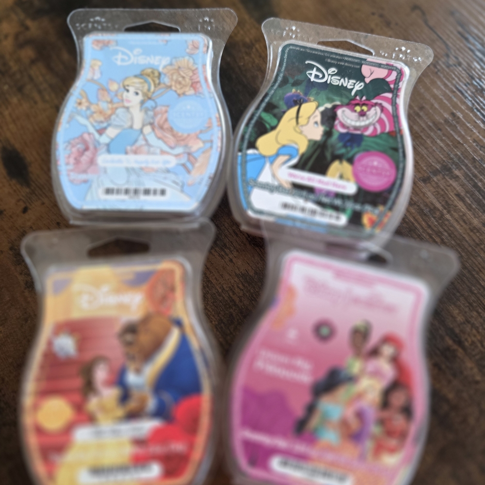 Disney Princess Scentsy Wax Bars - 4 Pictured Included
